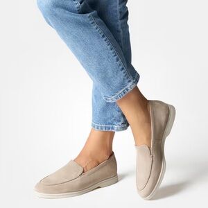 Paul Green Shoes Paul Green Nude Suede Super Aoft Loafers Us